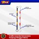 traffic cone bar retractable panjang 1 hingga 2 meter. 4
